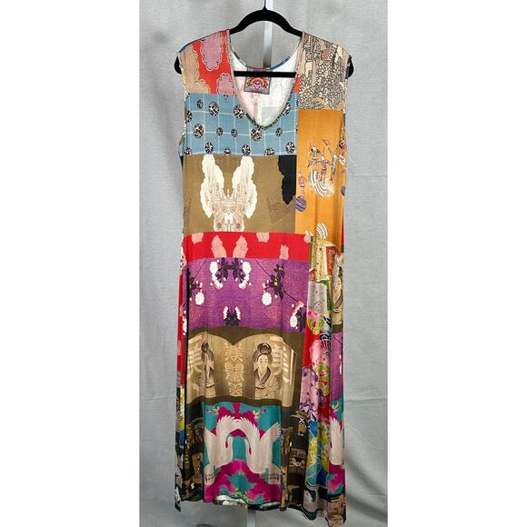 Johnny Was Tokyo High Slit Bamboo Knit‎ Dress Medium - Picture 4 of 9